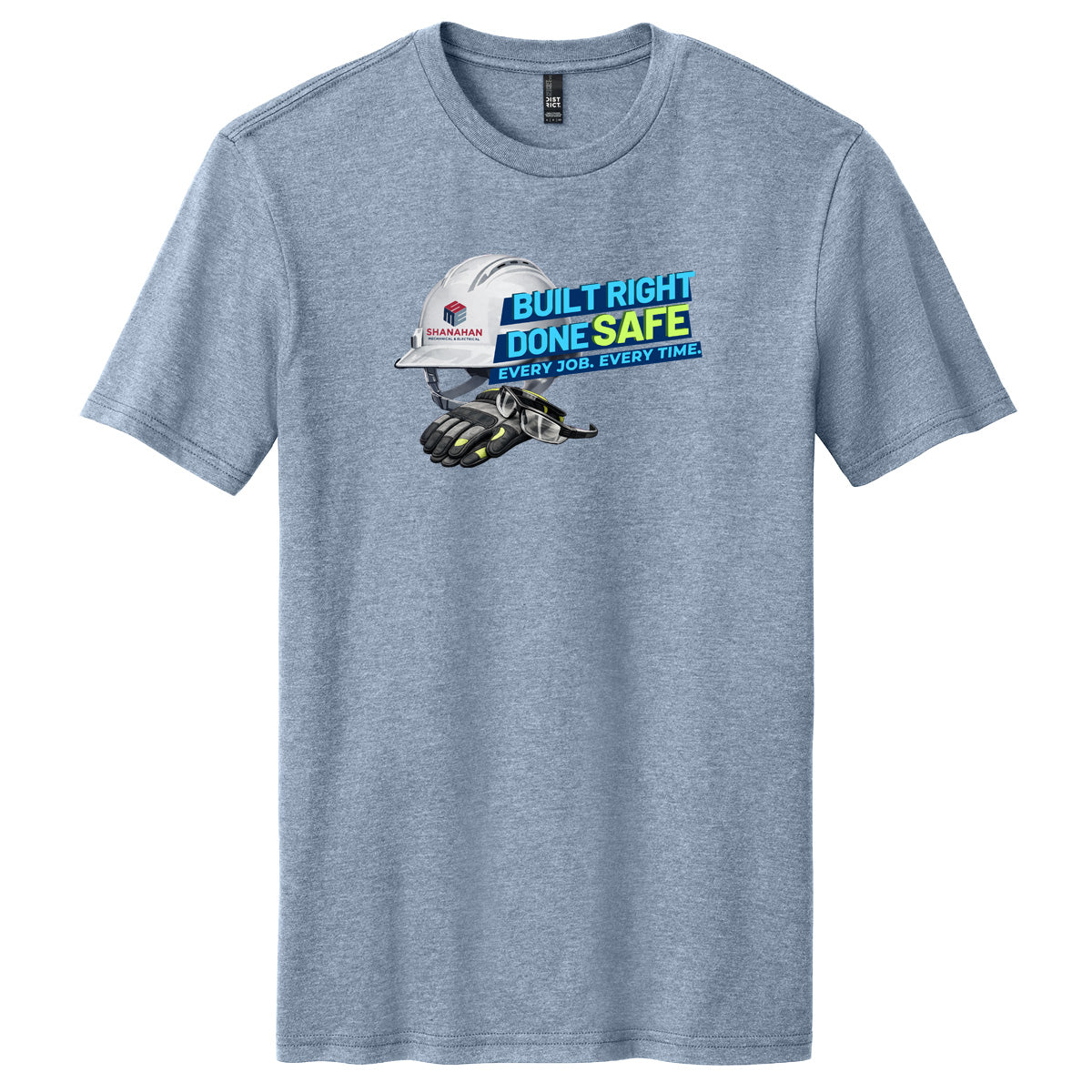 Construction Safety Week - Short Sleeve Tshirt - Flint Blue